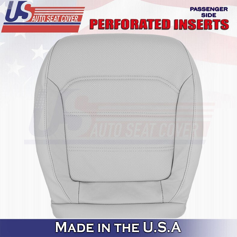 2012 to 2020 For Volkswagen Passat Driver & Passenger Bottom Leather Covers Gray