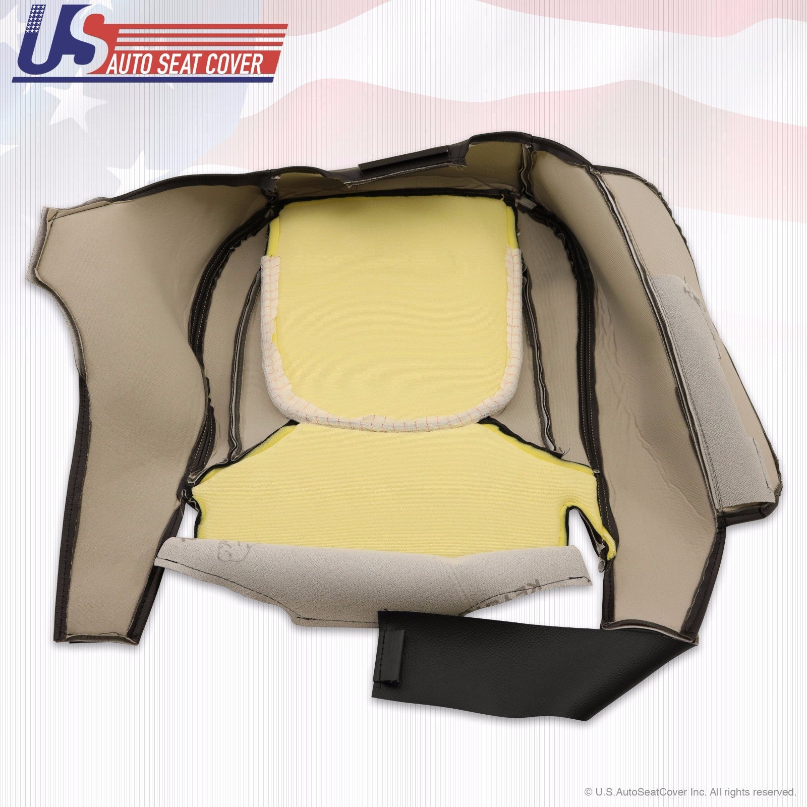 2004 2005 Fits Dodge Ram 3500 Laramie DRIVER Bottom Leather Seat Cover Dark Gray