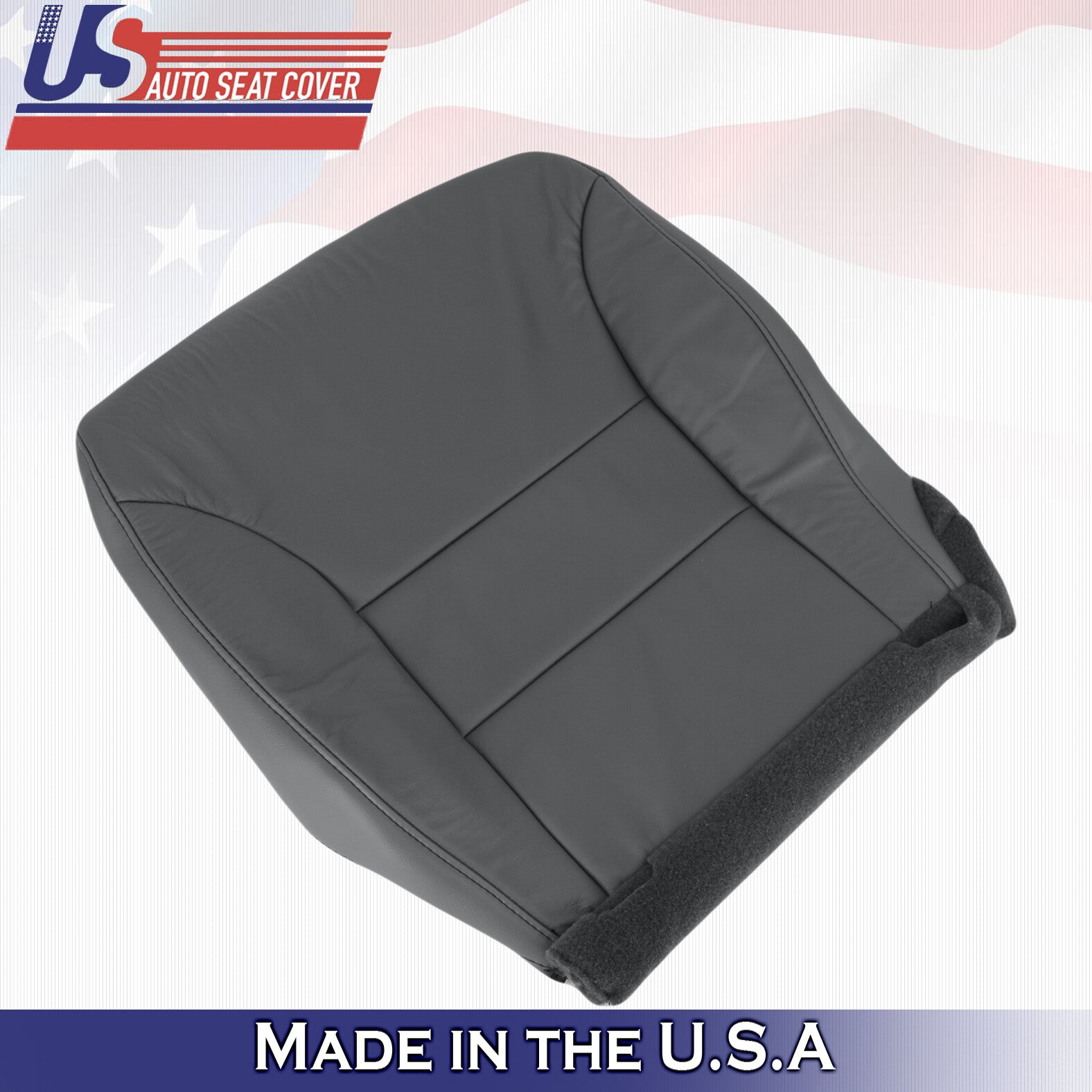 2005 2006 2007 For Honda Odyssey LX & EX Driver Bottom Leather Seat Cover Black