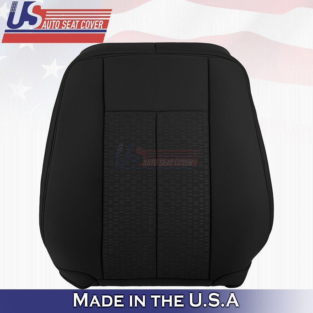 2007 to 2014 Fits Ford Expedition XLT Passenger Top Cloth Seat Cover Black