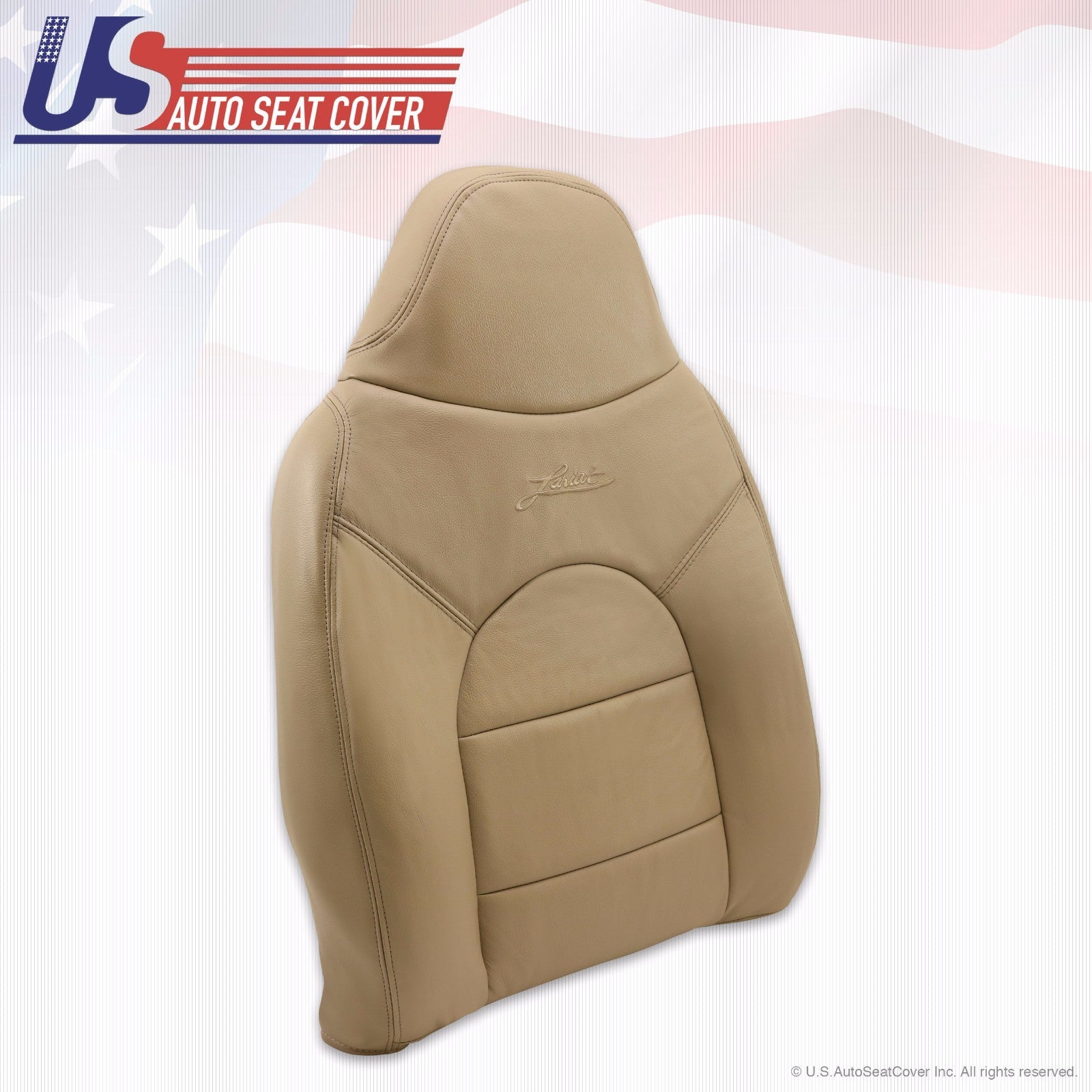 1999 Ford F250 Lariat Passenger Lean Back Replacement Leather Cover Prairie Tan