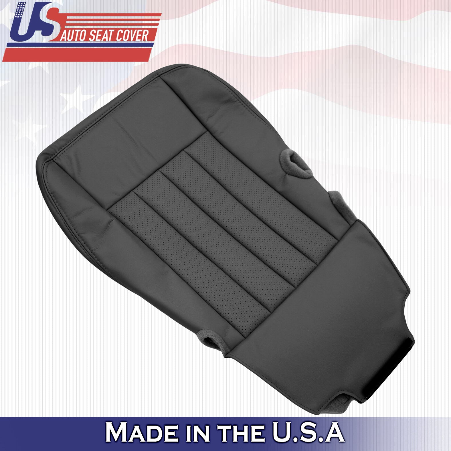 2003 to 2005 For Lincoln Town Car Signature Driver Bottom Leather Cover in Black