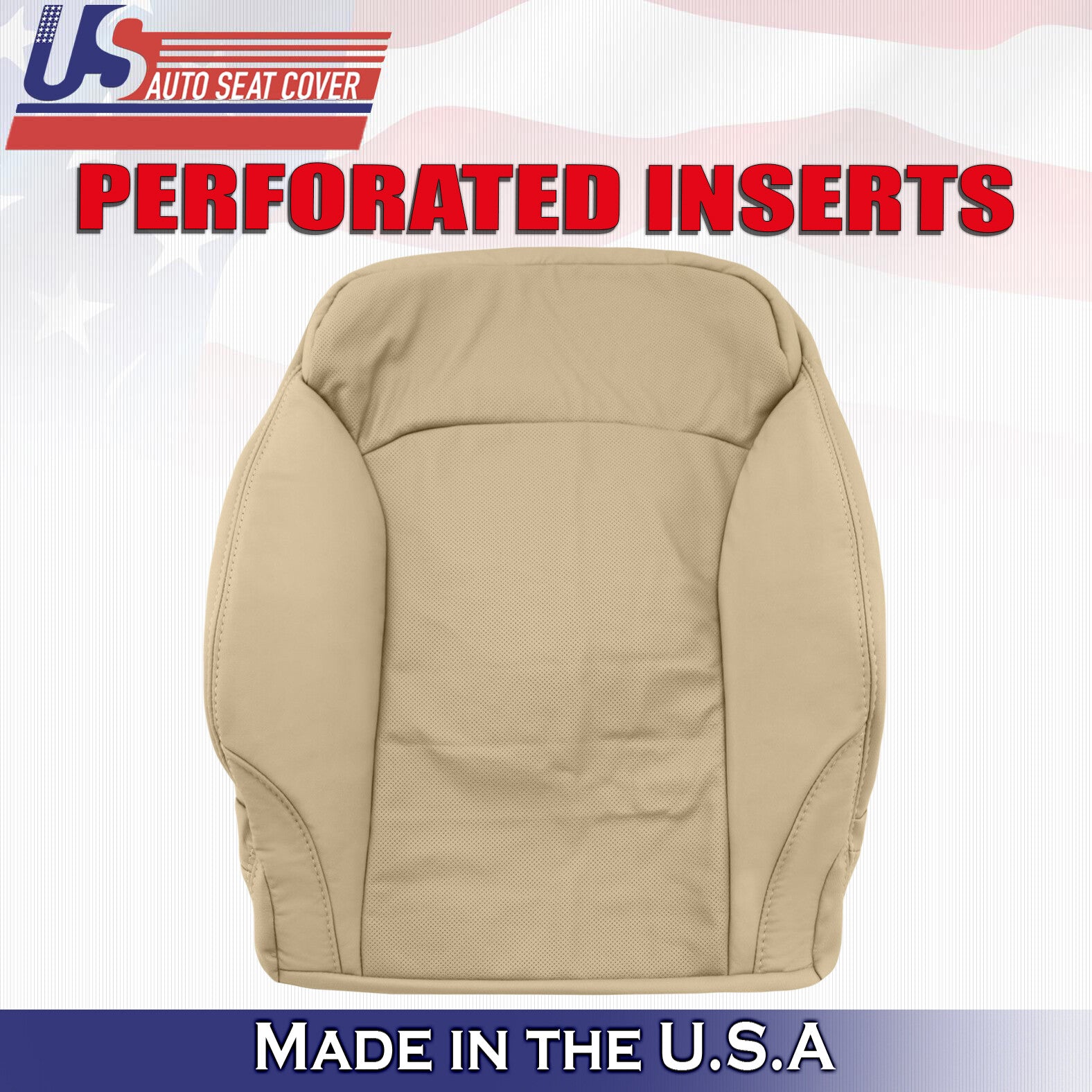 2010 For Lexus IS250 IS350 Driver Passenger Top Perforated Leather Covers in Tan