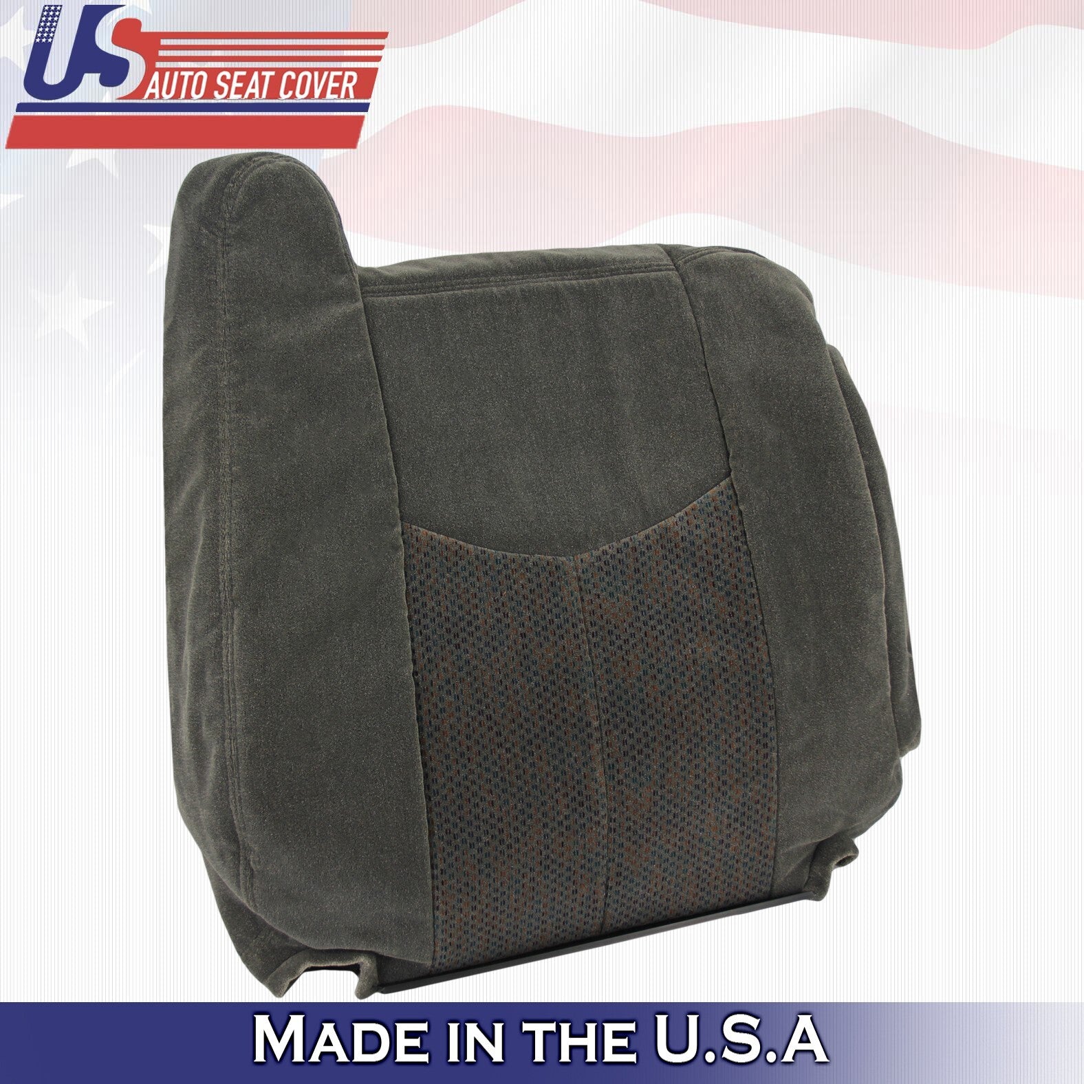 2003 For Chevy Silverado 1500 2500 3500 Driver Top & Armrest Cloth Covers Gray