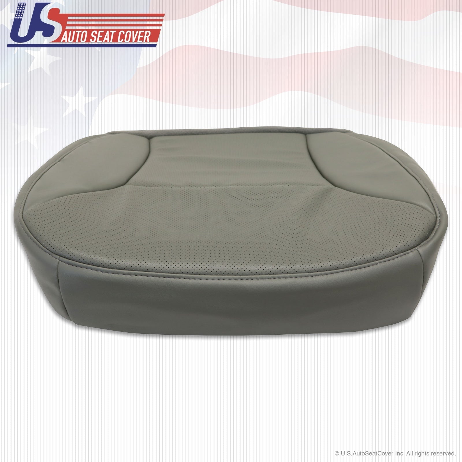 2004 to 2008 Ford E250 Van Passenger Bottom Perforated Vinyl Seat GRAY