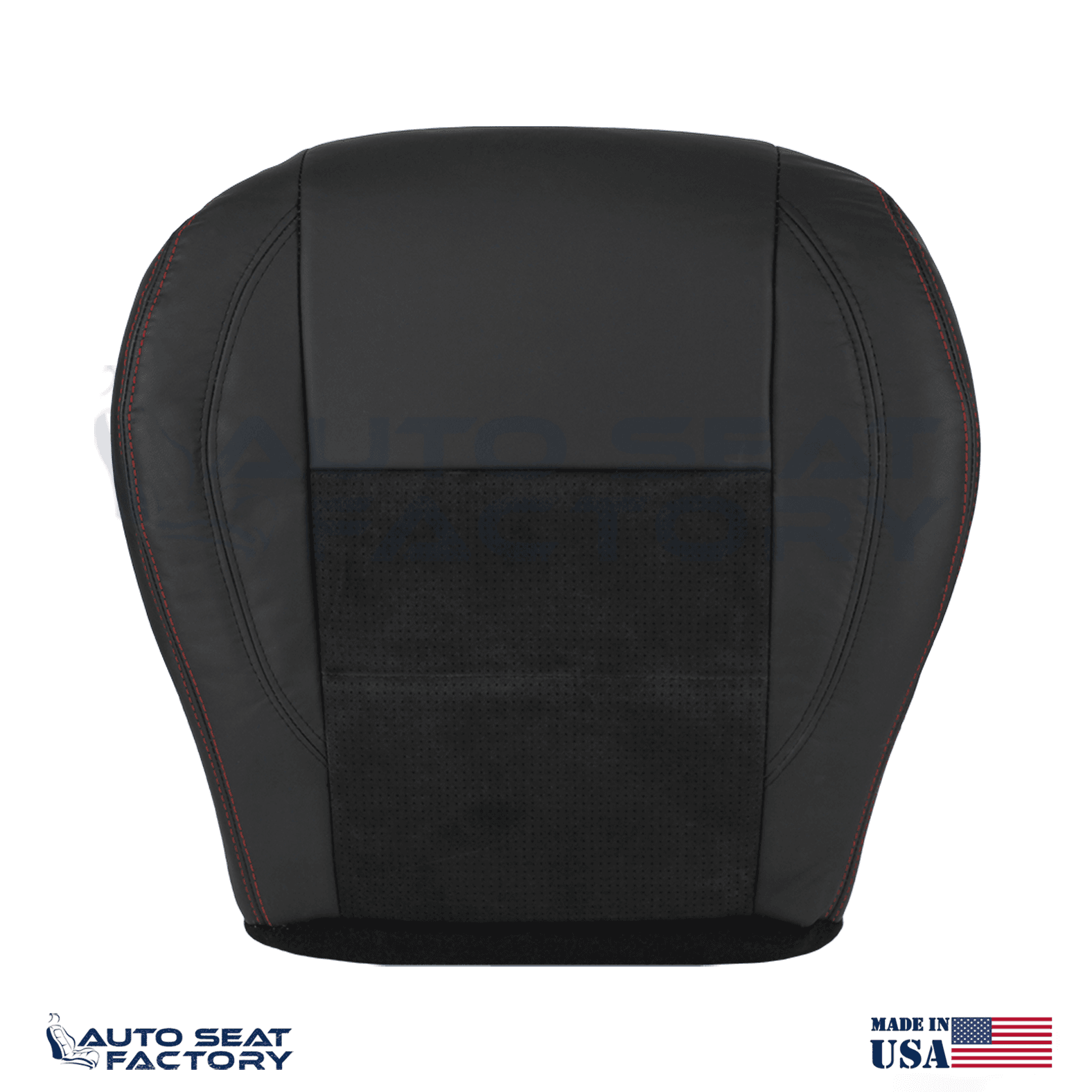 Replacement Black Seat Cover Fits 2006 - 2010 Dodge Charger RT Front Bottoms