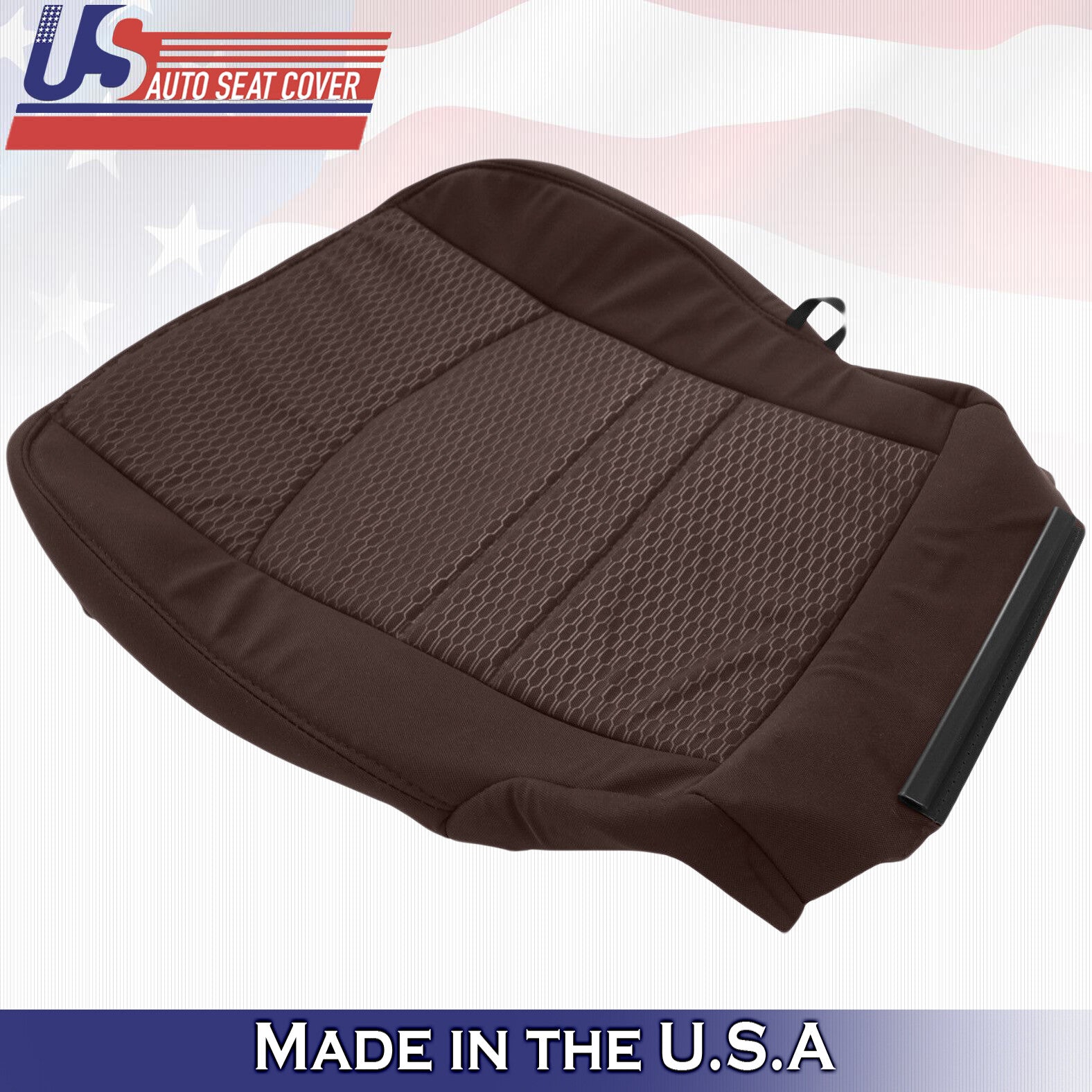 2013 to 2018 For Dodge Ram 4500 SLT Driver Top & Bottom Cloth Seat Covers Brown