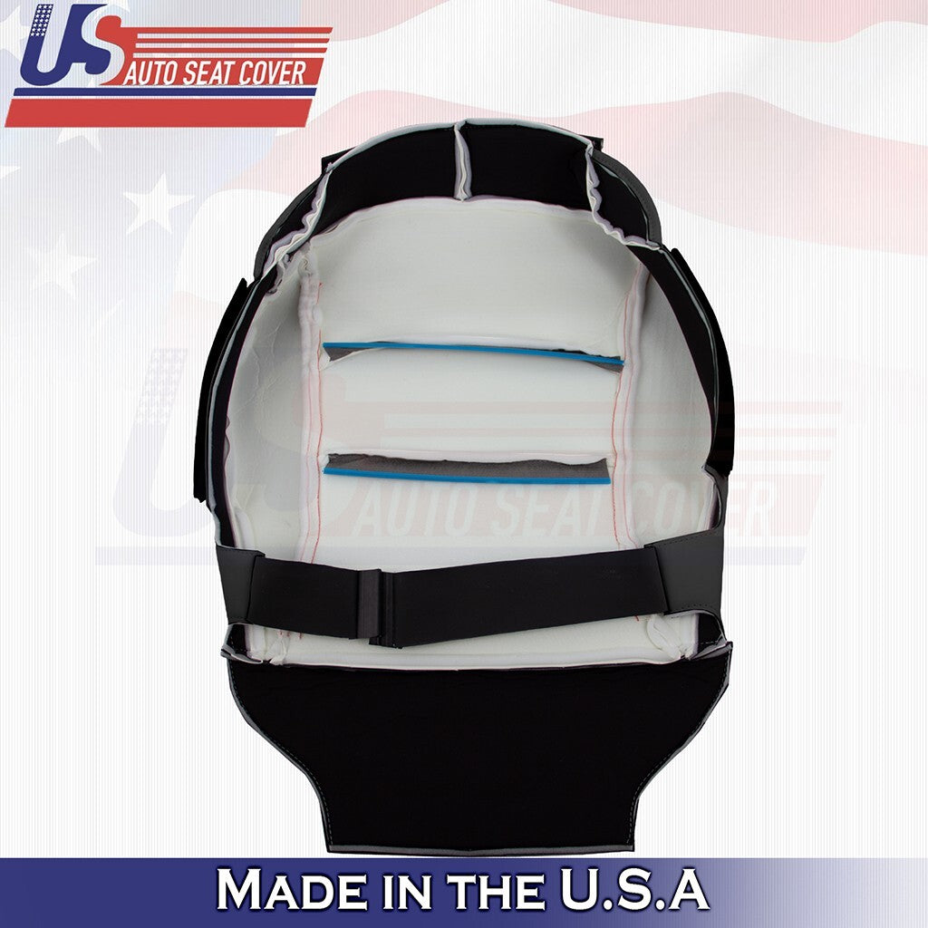 2020 to 2024 Fits Tesla Model Y Front Passenger Bottom Vinyl Seat Cover Black