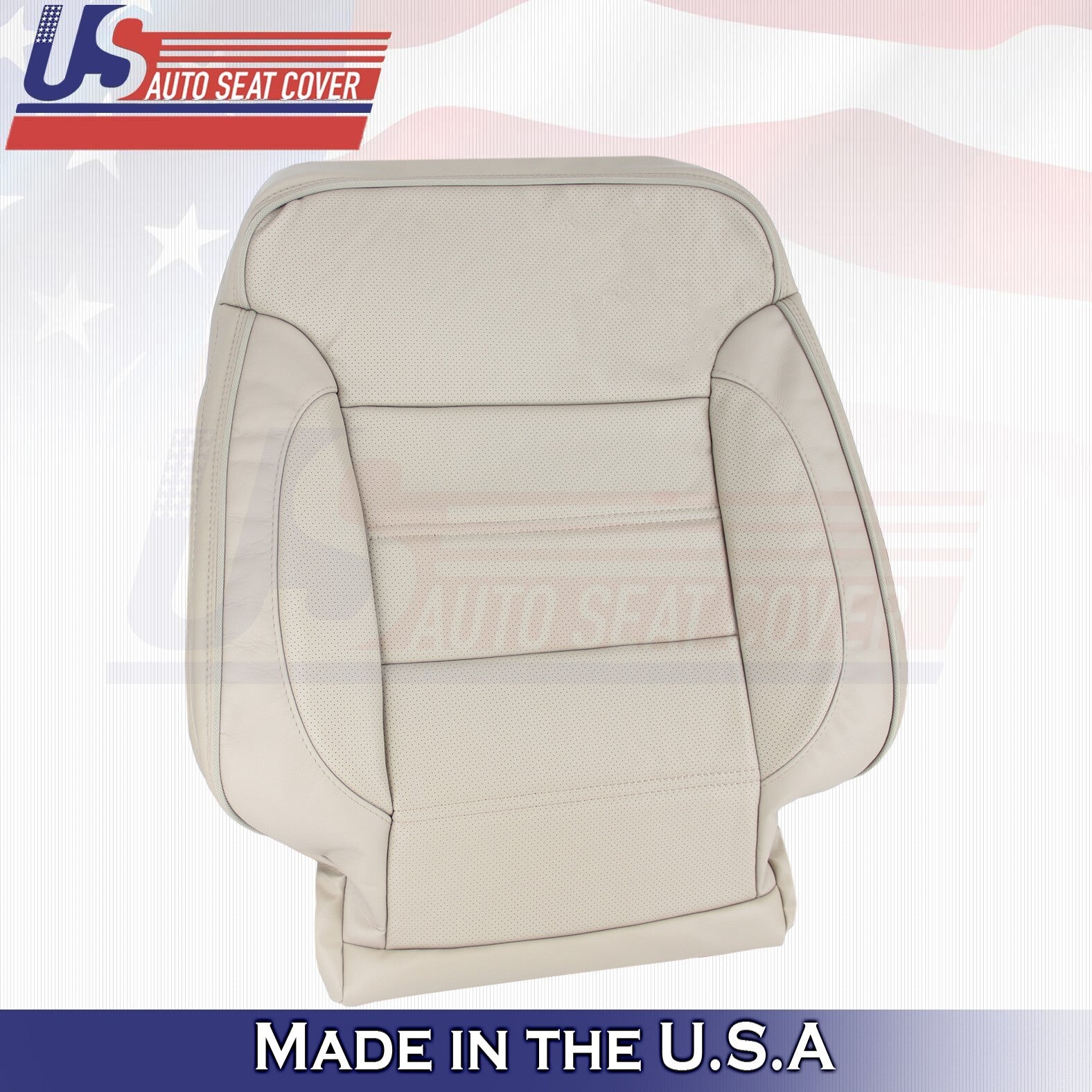 2014 For GMC Yukon Denali Driver & Passenger Top Leather Seat Covers Tan