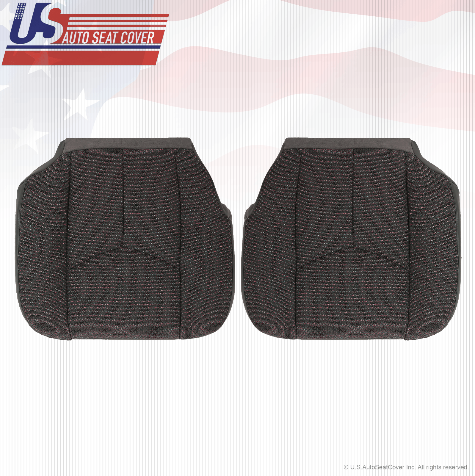 2003 2004 Chevy Silverado 3500 Driver-Passenger Bottom Cloth Seat Cover Dk Gray