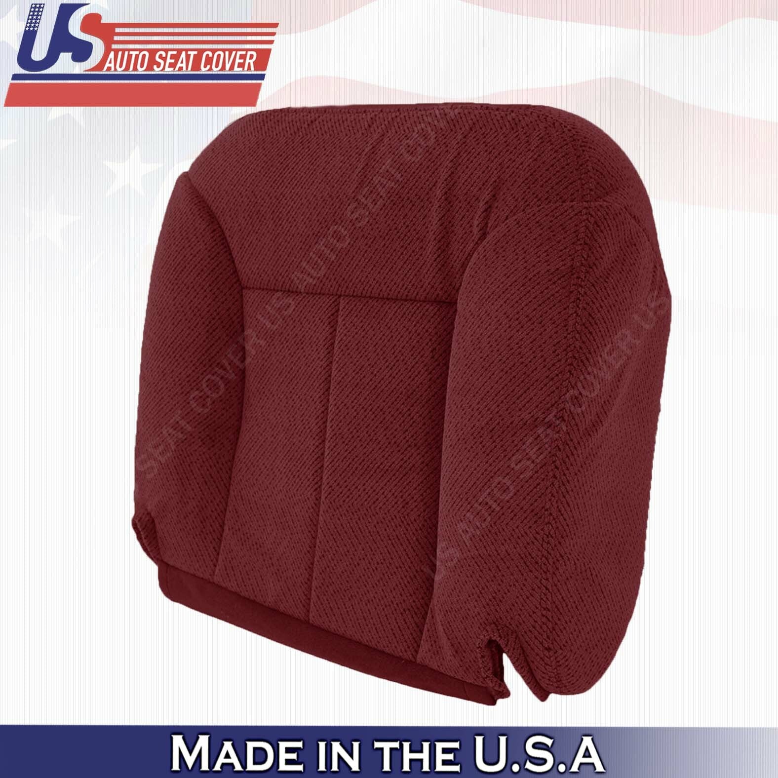 1995 TO 1999 Chevy/GMC Driver Passenger Bottom Cloth Seat Cover Ruby Red