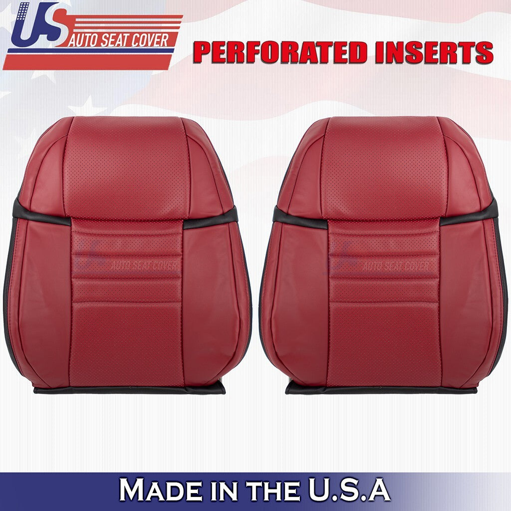 2017 2018 Fits Lexus GS350 F-Sport Driver & Passenger Top Leather Seat Cover Red
