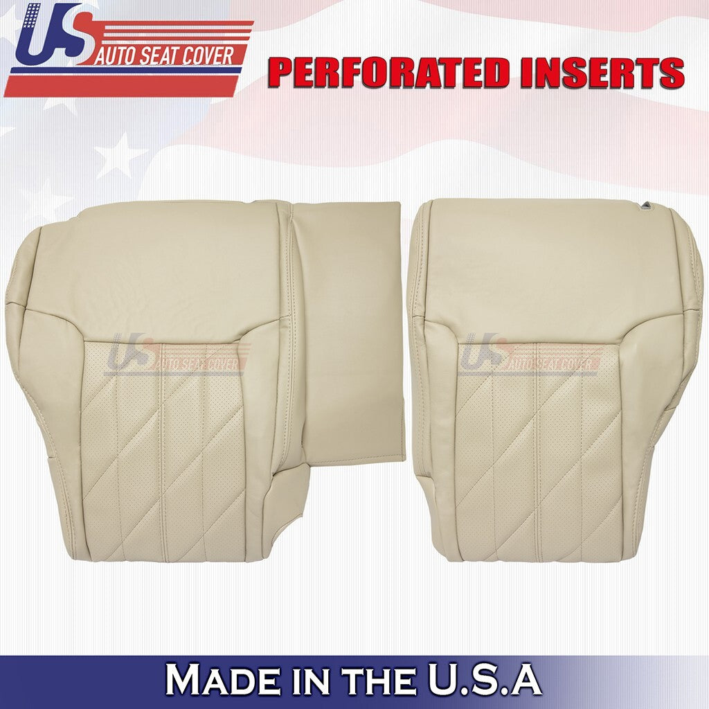 2009 to 2013 For Infiniti FX35 FX37 Rear Bench Bottom & Tops Leather Cover Tan