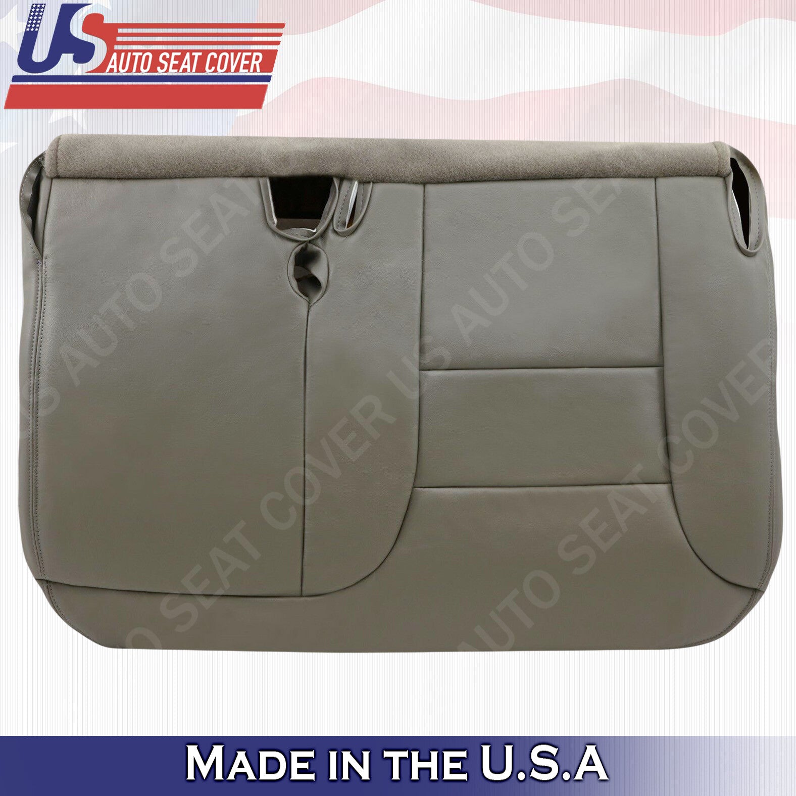 1995 1996 1997 1998 1999 Chevy Split Bench Bottom Seat Cover Gray Leather 60/40