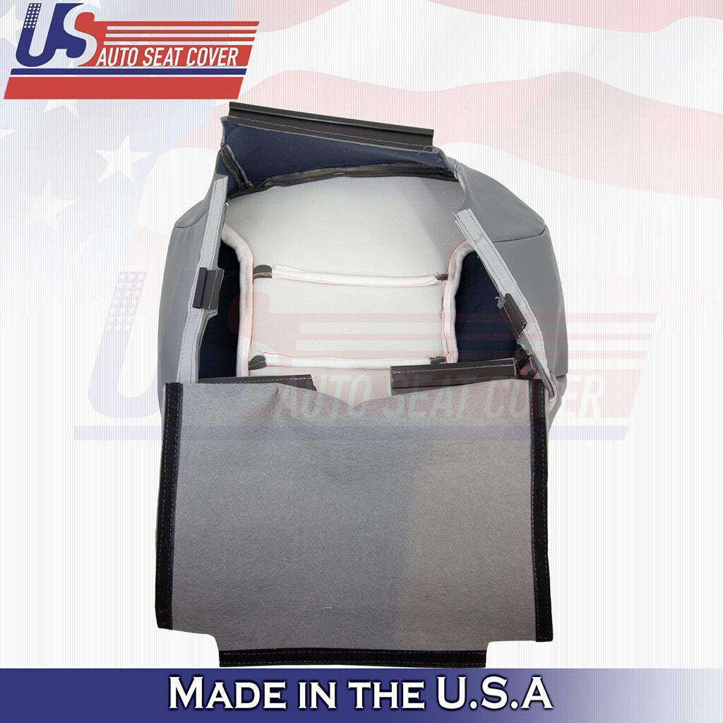 1995 to 1999 Fits GMC Suburban Rear Driver& Passenger Bottoms Leather Cover Gray