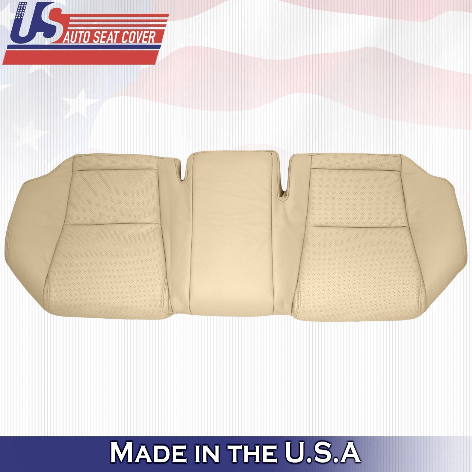 2011 For Lexus GS300 GS350 2nd Row Top & Bottom Perforated Leather Covers Tan