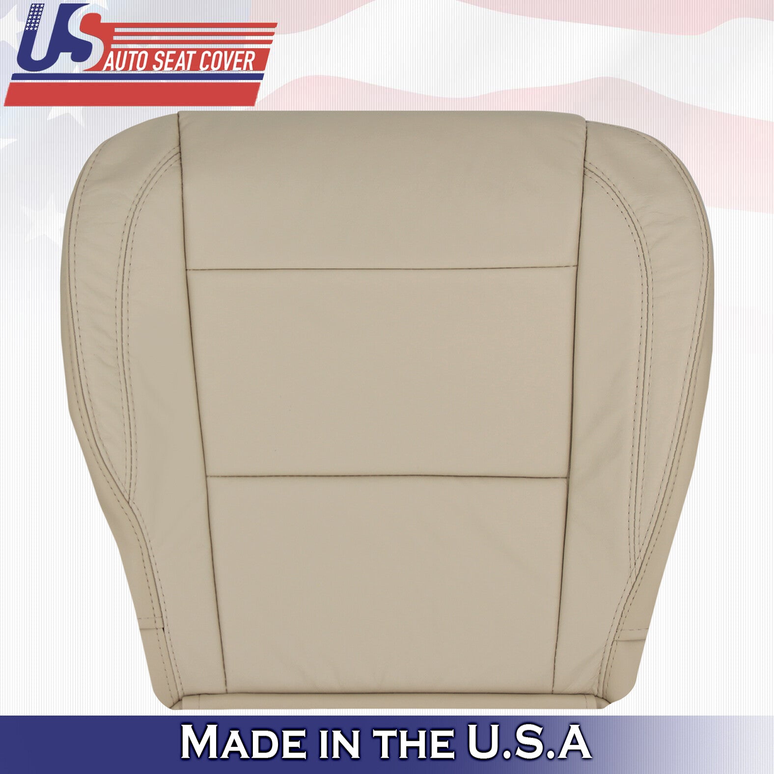2004 - 2010 For Infinity QX56 Passenger Side Bottom Leather Seat Cover in Tan