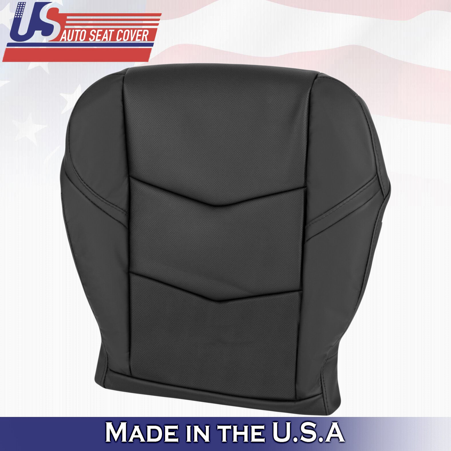 2015 to 2020 For Cadillac Escalade Driver Side Bottom Leather Seat Cover Black