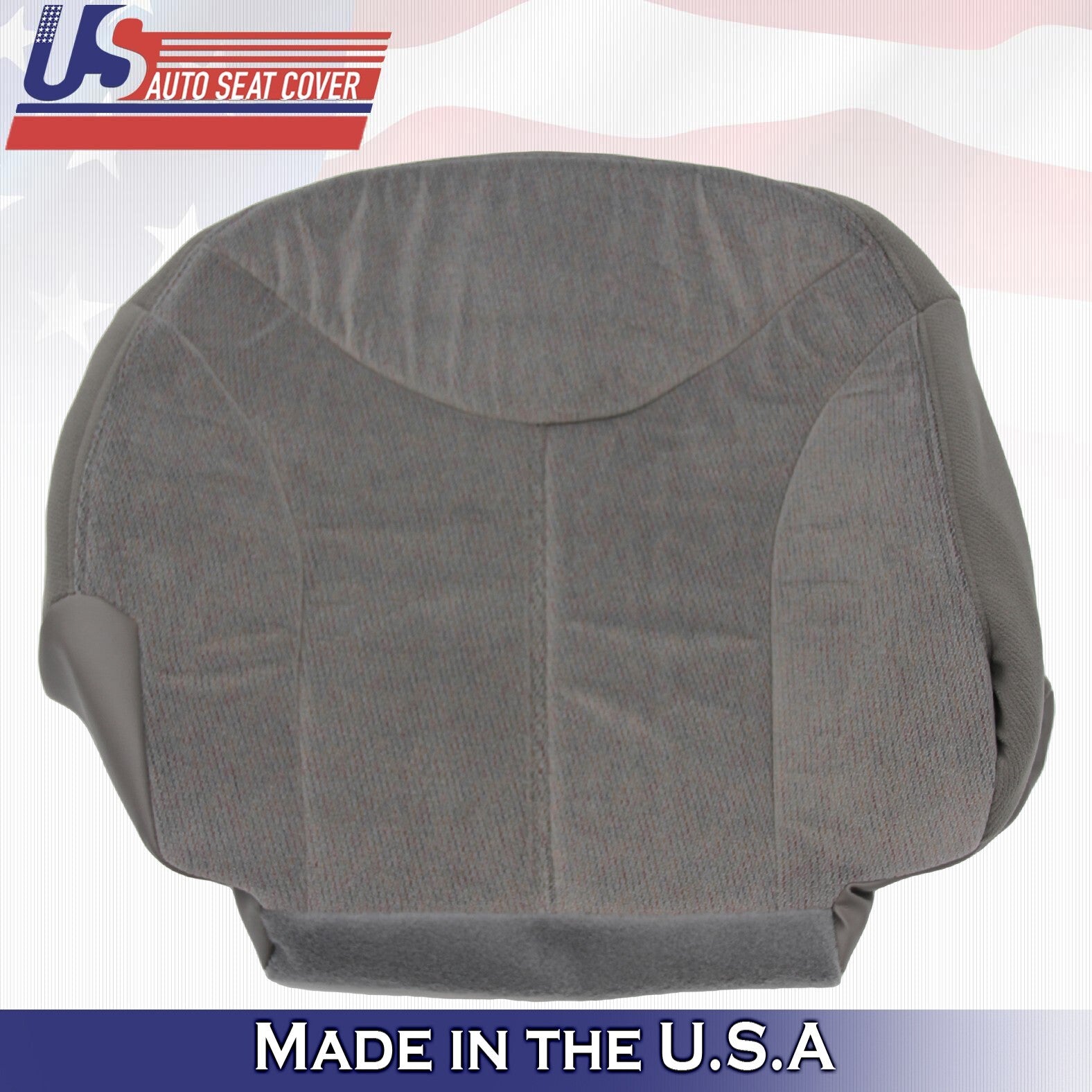 1999 2000 2001 2002 Fits GMC Yukon Driver Bottom &Top Cloth Seat Cover Gray
