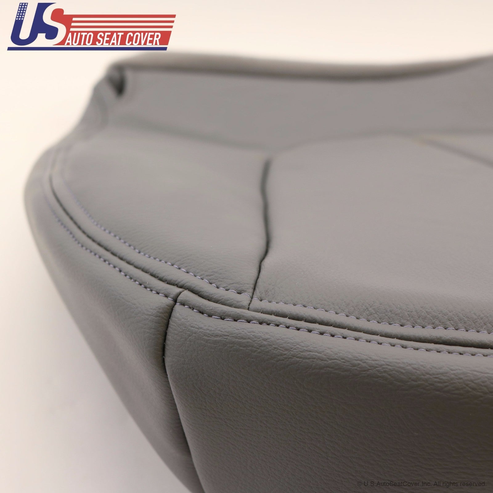 00 01 02 Expedition XLT Driver Side Bottom Leather Seat Cover Gray