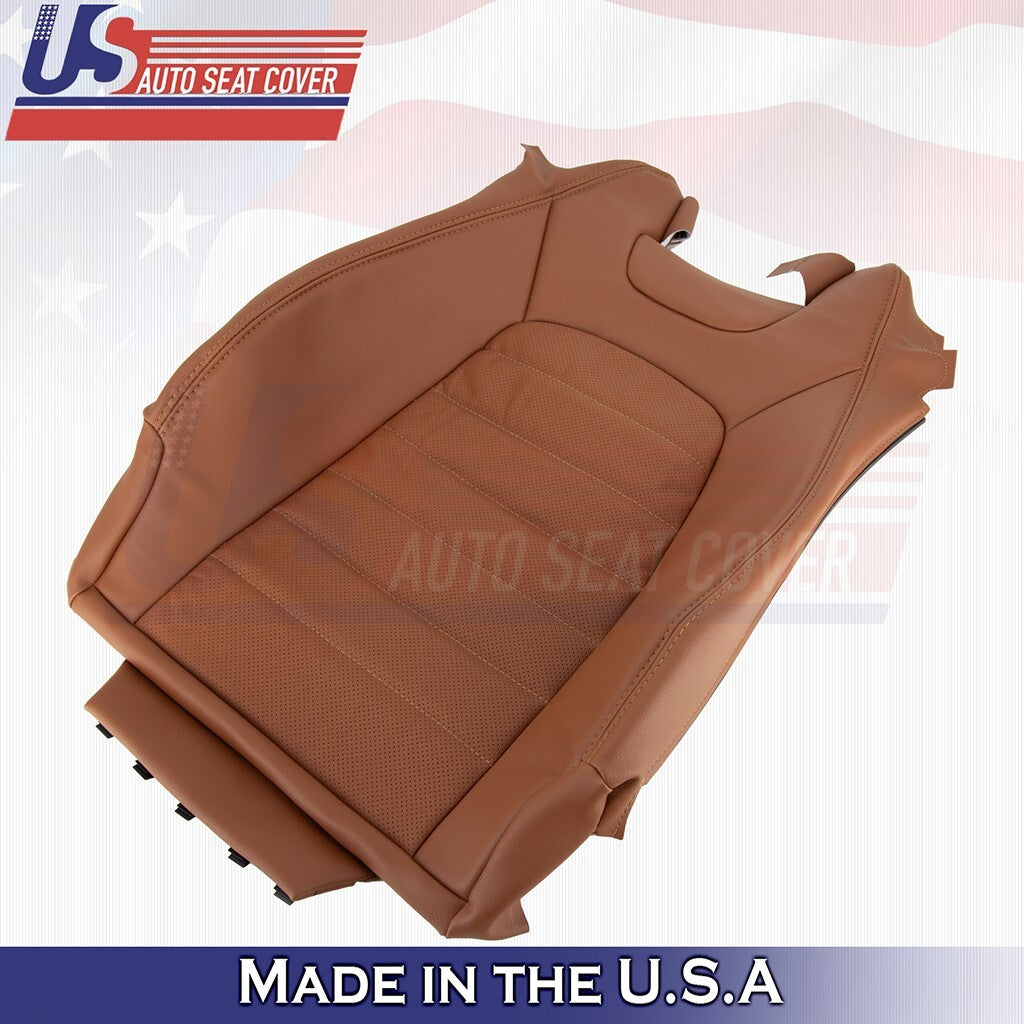 2015 to 2023 For Mercedes Benz C300 Driver Bottom & Top Vinyl Cover Saddle Brown