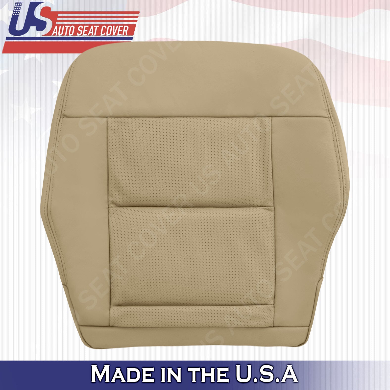 For 2010 2011 2012 2013 Mercedes Benz E-Class Passenger Bottom Leather Cover Tan