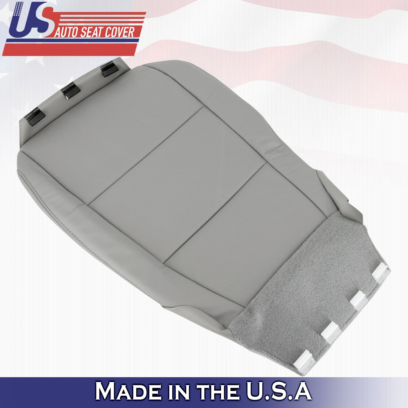 2012 2013 For Honda Pilot Driver Side Bottom Synthetic Leather Seat Cover Gray