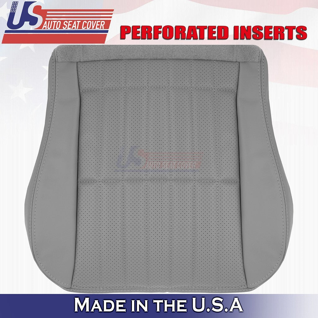 1997 to 2002 For Chevy Camaro Driver Bottom & Top Perforated Leather Cover Gray