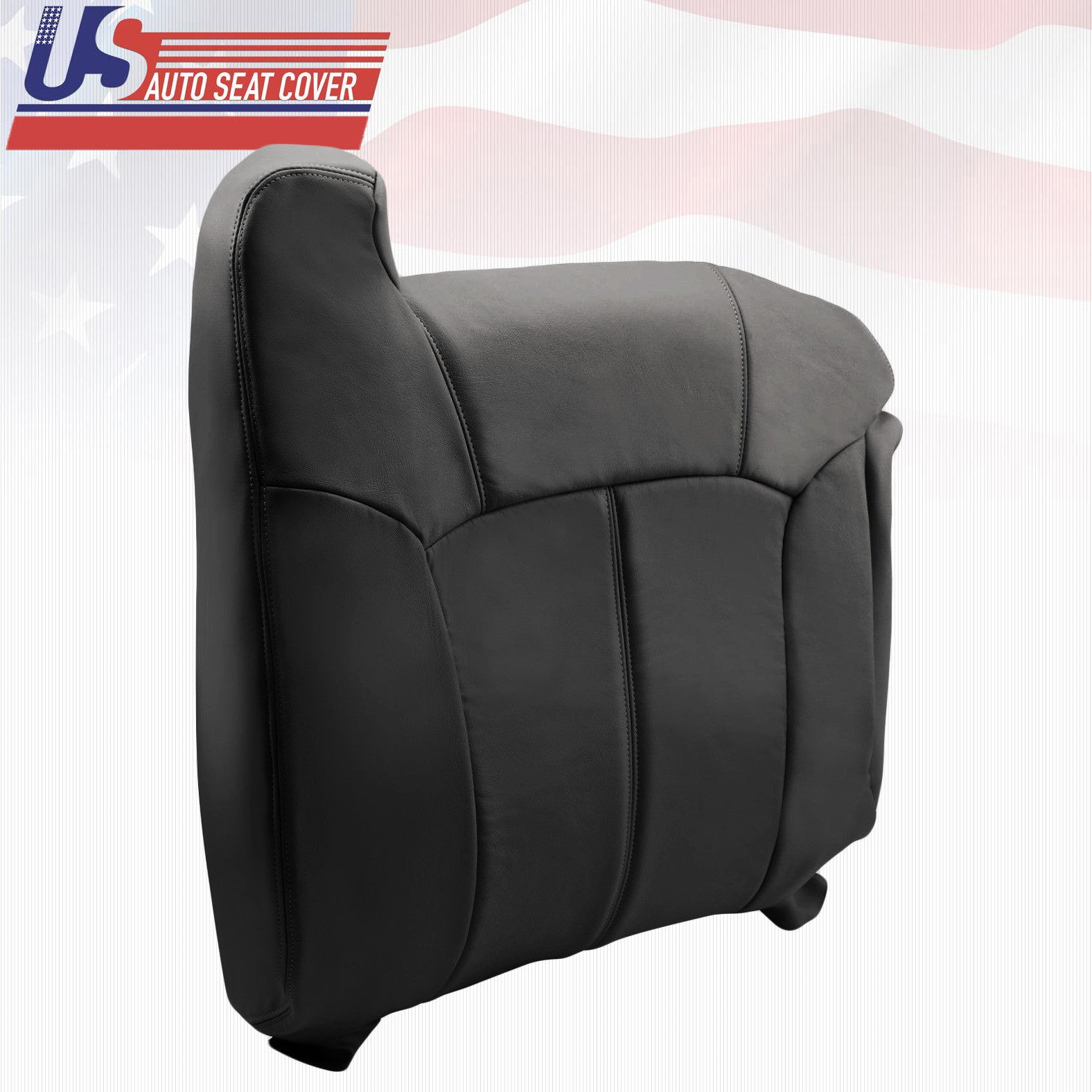 1999 2000 2001 2002 Chevy Passenger Top Lean Back Leather Seat Cover in Graphite