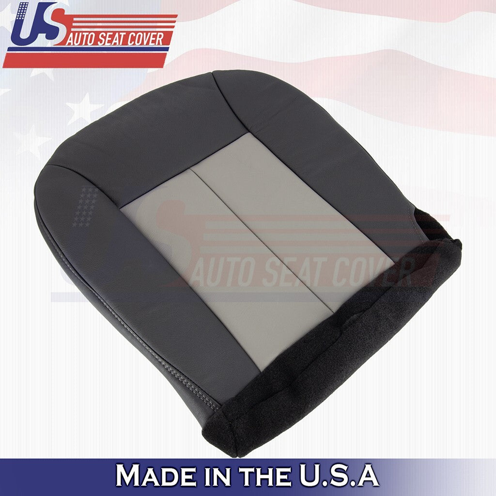 2002 to 2004 For Jeep Grand Cherokee Driver Bottom Leather Seat Cover Gray