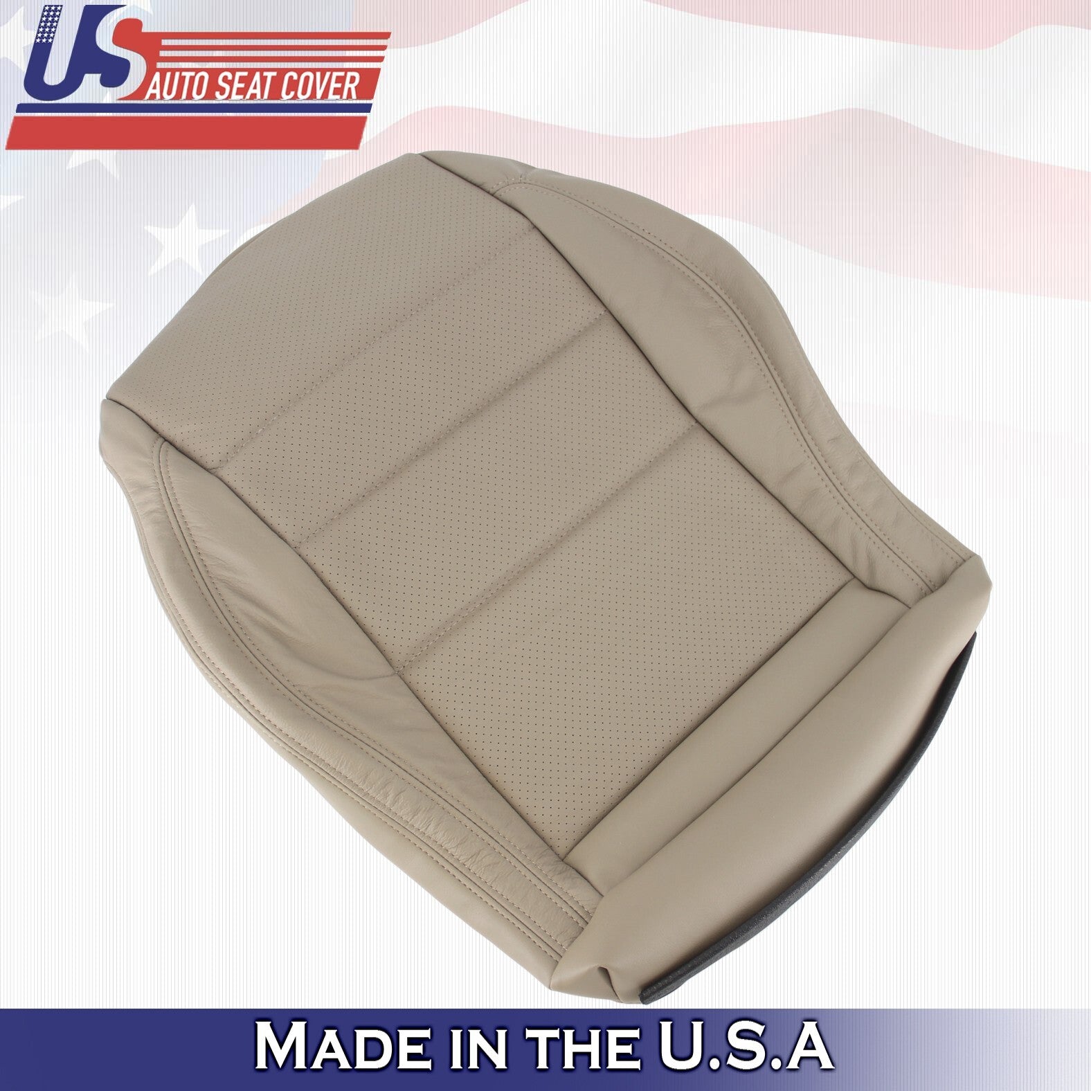 2012 to 2015 For Mercedes Benz C250 2Door Driver Bottom Leather Seat Cover Tan