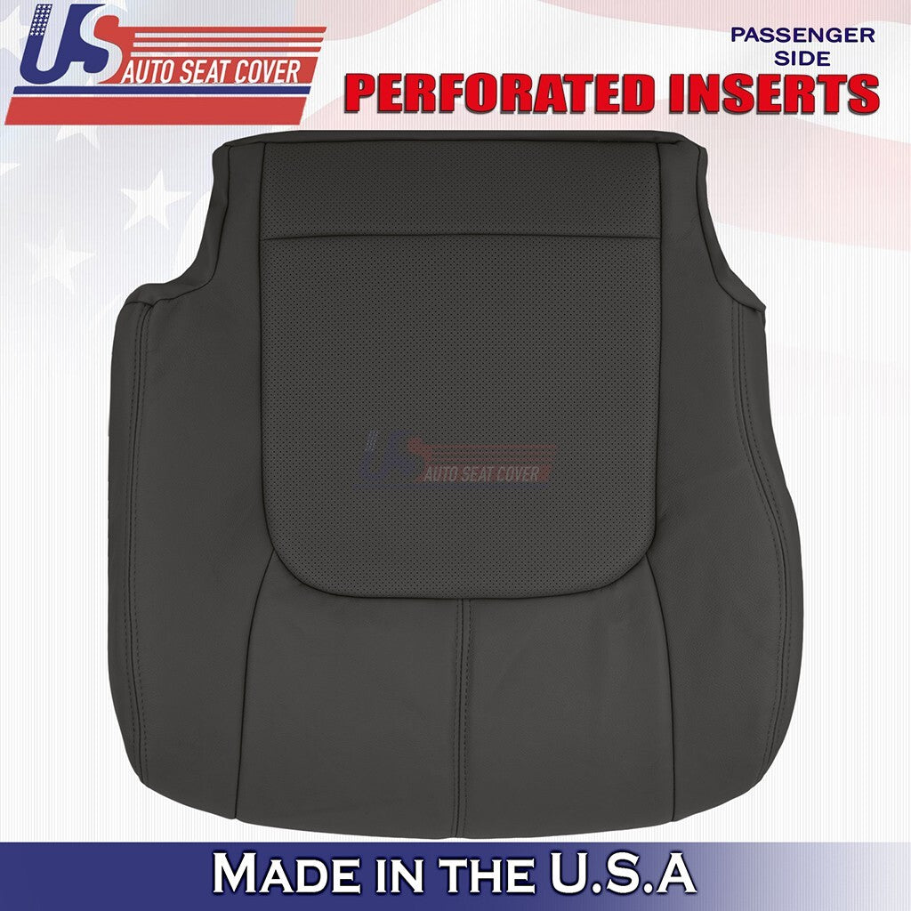 2009 to 2014 Fits Nissan Murano Passenger Bottom Leather Seat Cover Black
