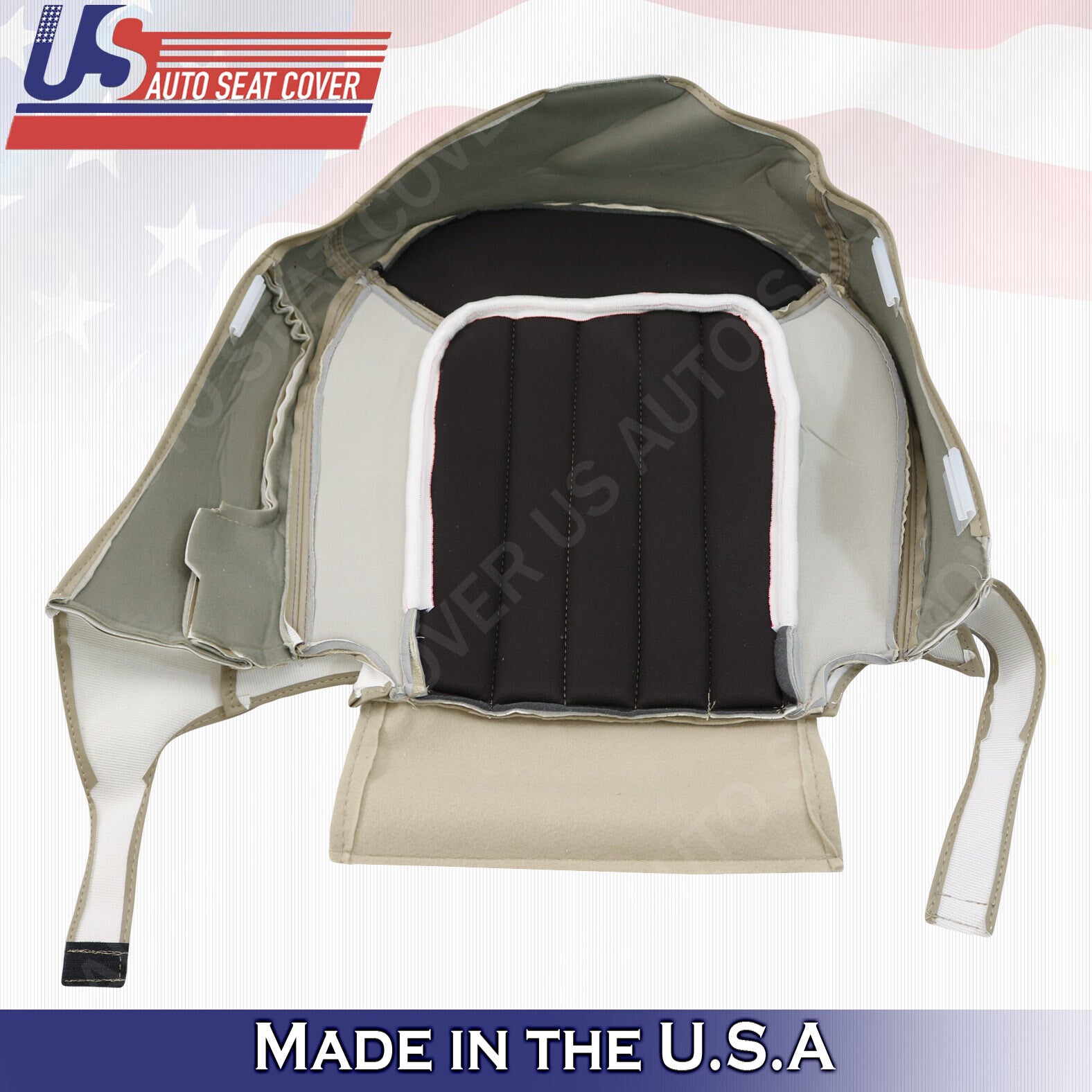 2002 2003 2004 2005 Mercury Mountaineer Driver Bottom Perf. Leather Cover Tan
