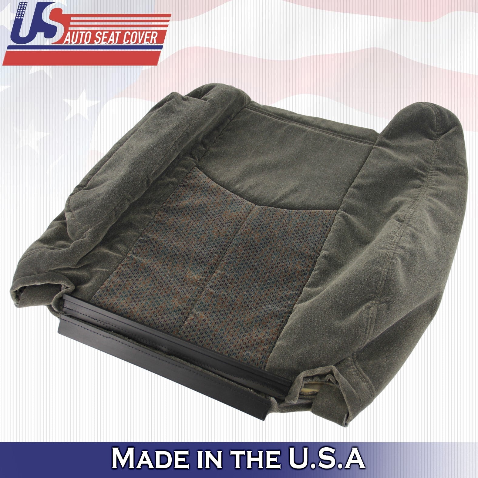2005 For Chevy Silverado 1500 2500 Passenger Top Bottom Armrest Cloth Cover Gray