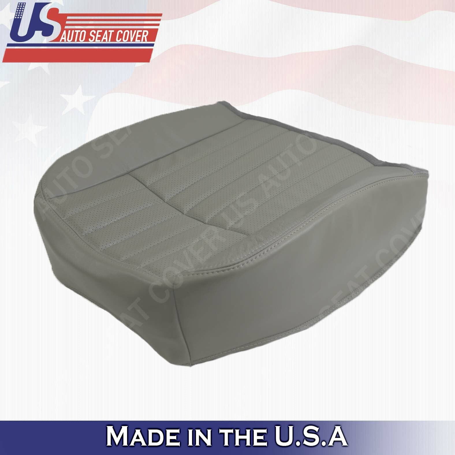 1994-1996 Chevy Impala Passenger Bottom Perforated Synthetic Leather Cover Gray