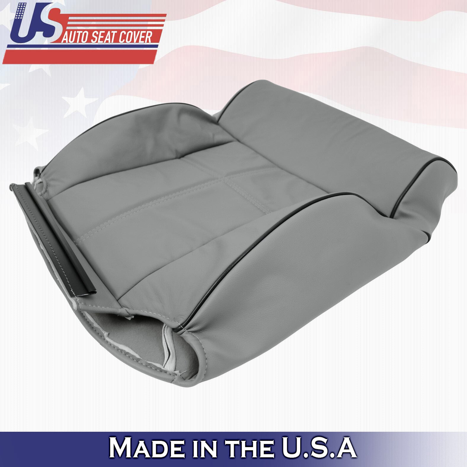 Gray Front Upper Backrest Leather Seat Cover FOR 2006 2007 2008 Lincoln Mark LT