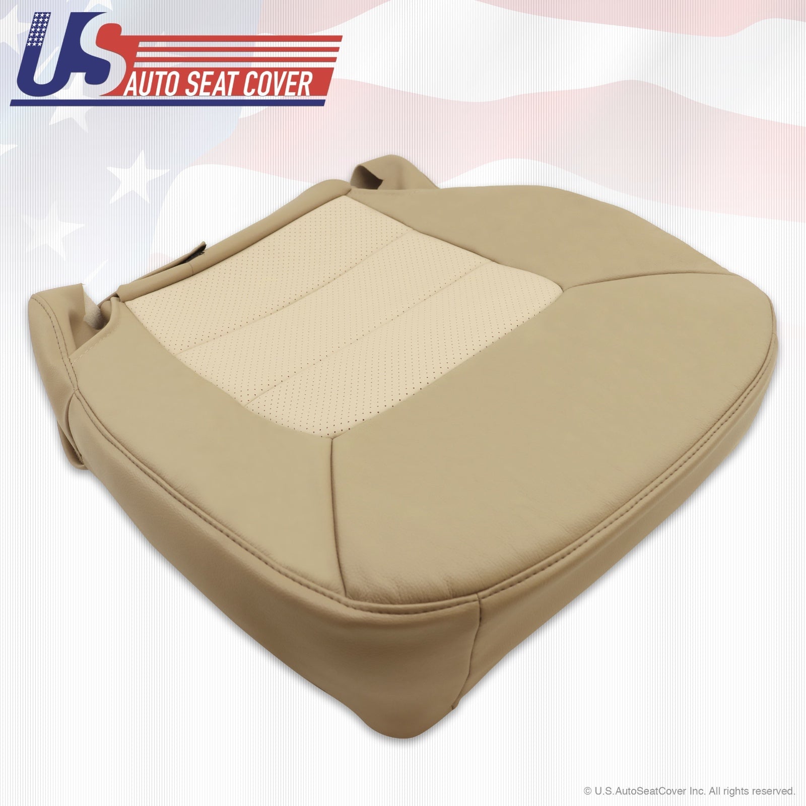 2003 04 05 06 Ford expedition Driver bottom Leather-seat cover Tan