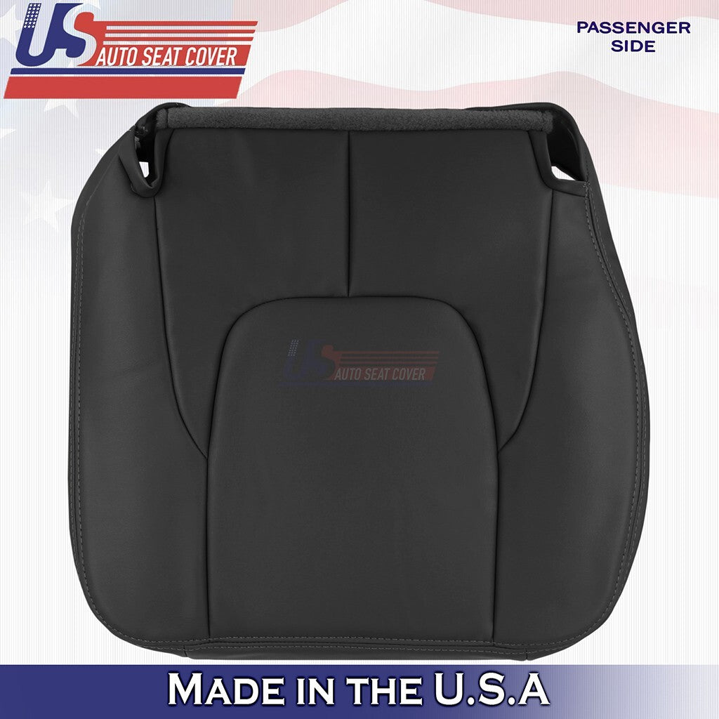 2002 2003 For Dodge Ram Laramie Driver & Passenger Front Set Leather Cover Black