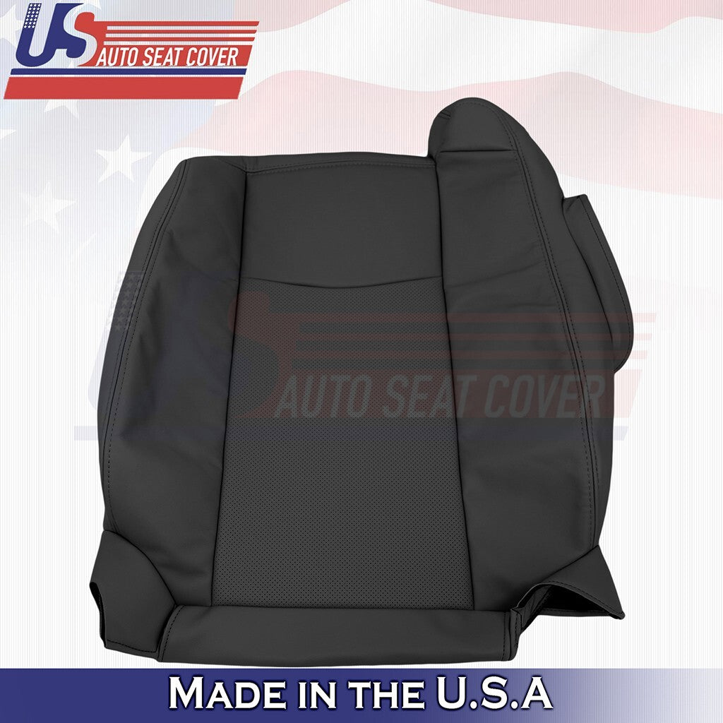 2004 to 2009 For Cadillac SRX Front Driver Passenger Tops Leather Cover Black