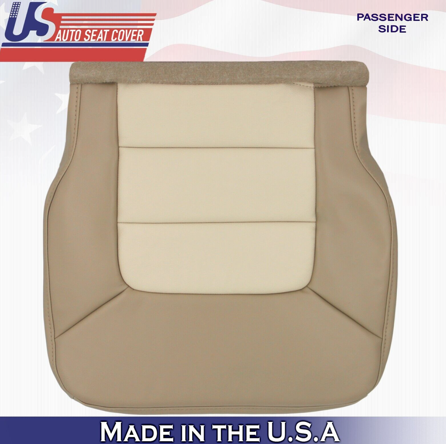 2004 For Ford Expedition Eddie Bauer 2nd Row Passenger Bottom Leather Cover Tan