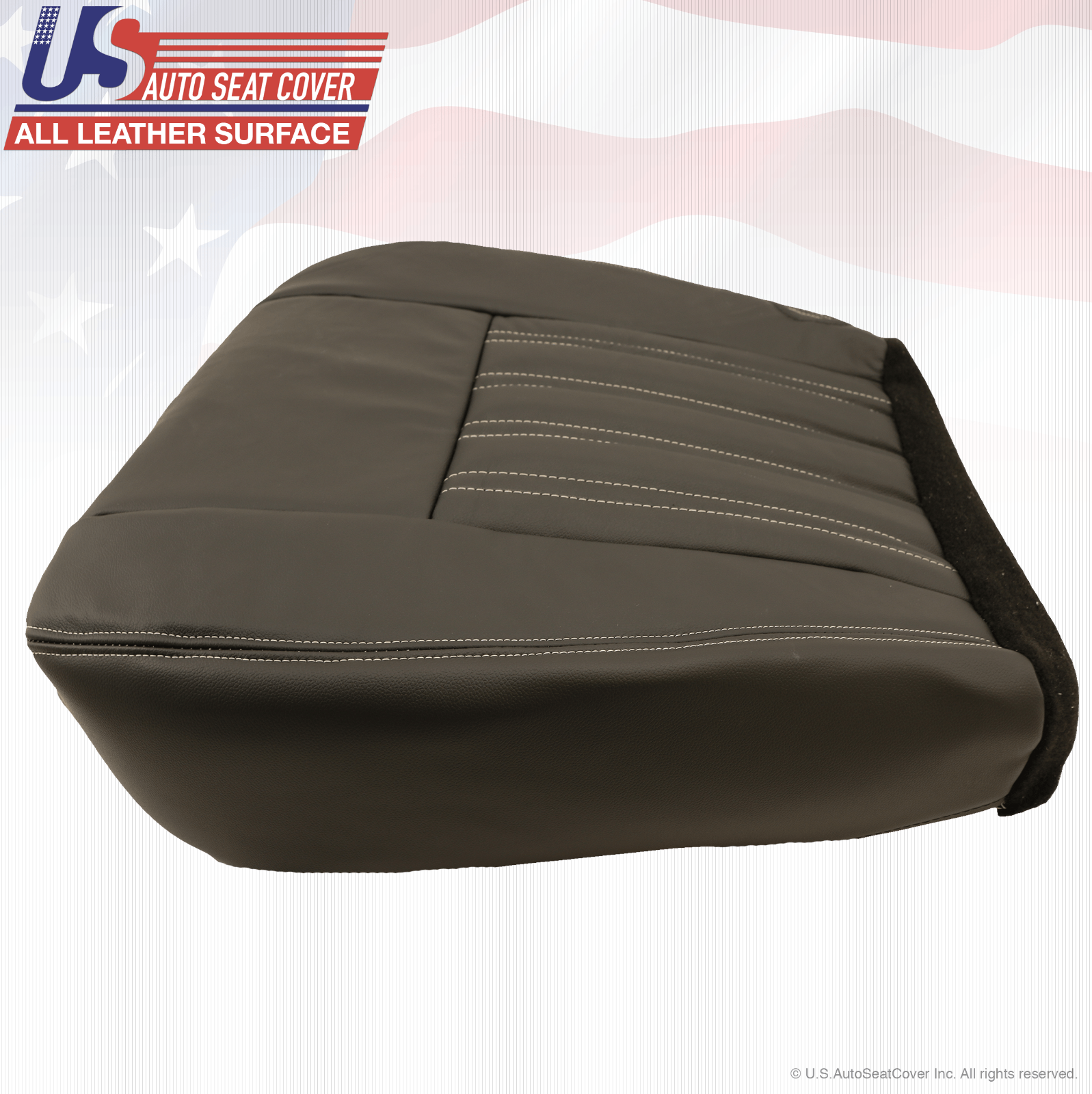2004 Ford F250 Harley-Davidson CrewCab Passenger Bottom Leather Seat Cover Black