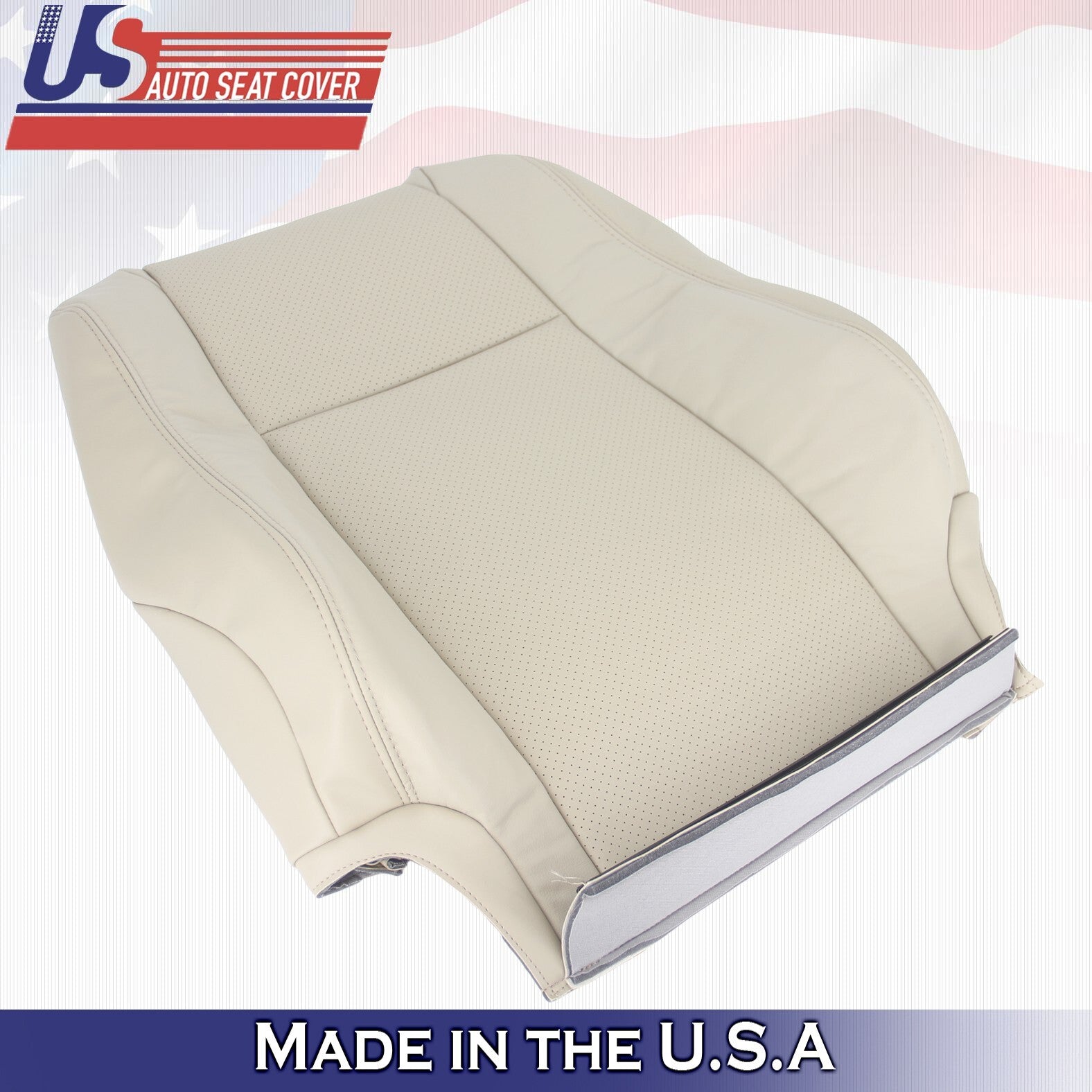 2004 to 2008 For Toyota Solara Passenger Bottom &Top Leather Seat Covers Tan
