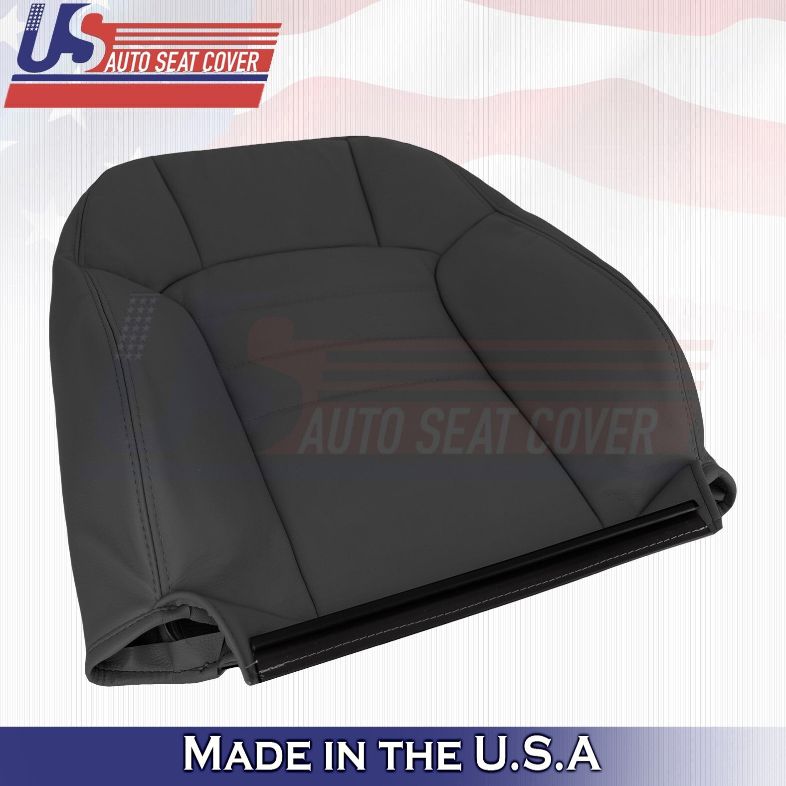2002 2003 2004 For Jeep Liberty Driver Side Top Leather Seat Cover Dark Gray