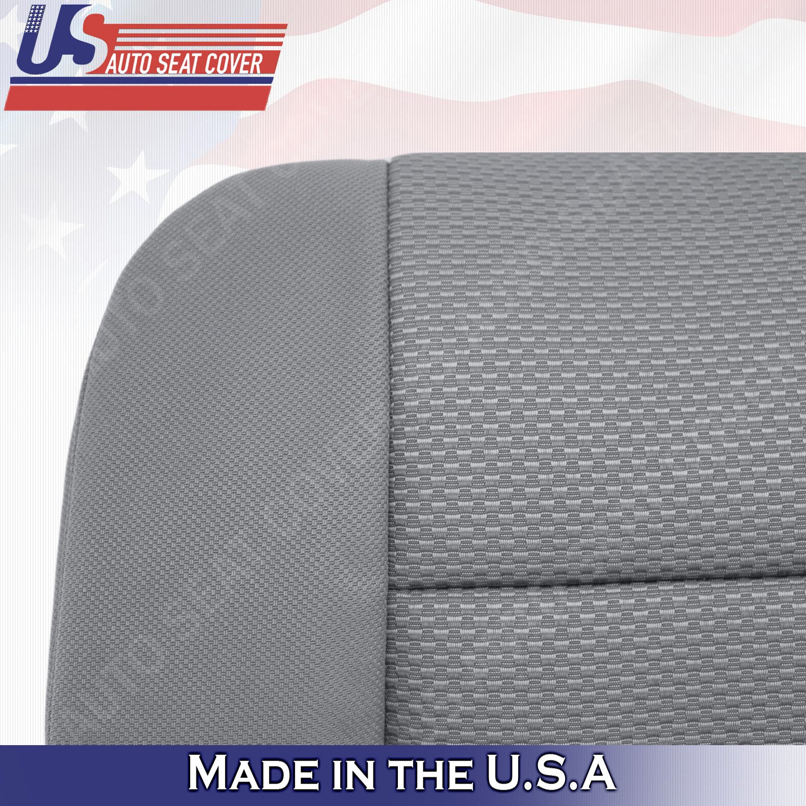2014-2018 Chevy Silverado DRIVER Bottom Cloth Seat Cover Dark Ash Gray