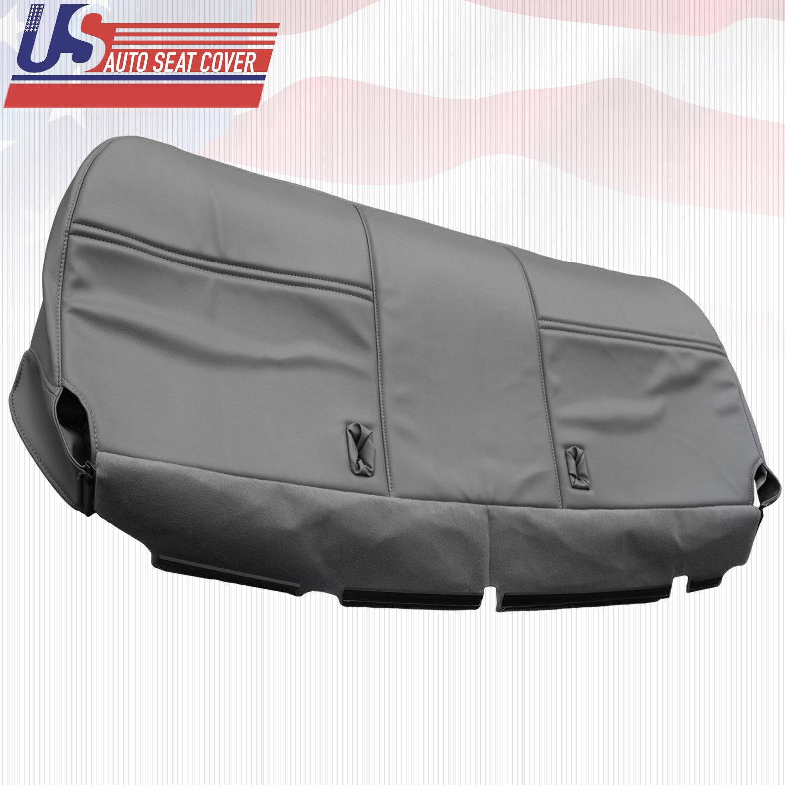 2003-2007 Ford F250 F350 F450 XL -Bottom Bench Seat Replacement Vinyl Cover Gray