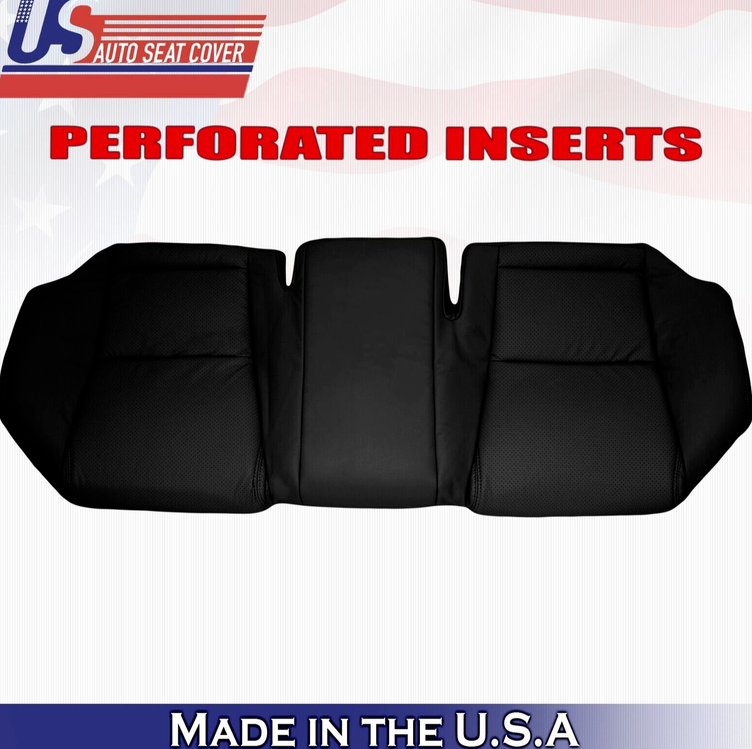 2010 For Lexus GS300 GS350 2nd Row Bench Bottom Perforated Leather Cover Black