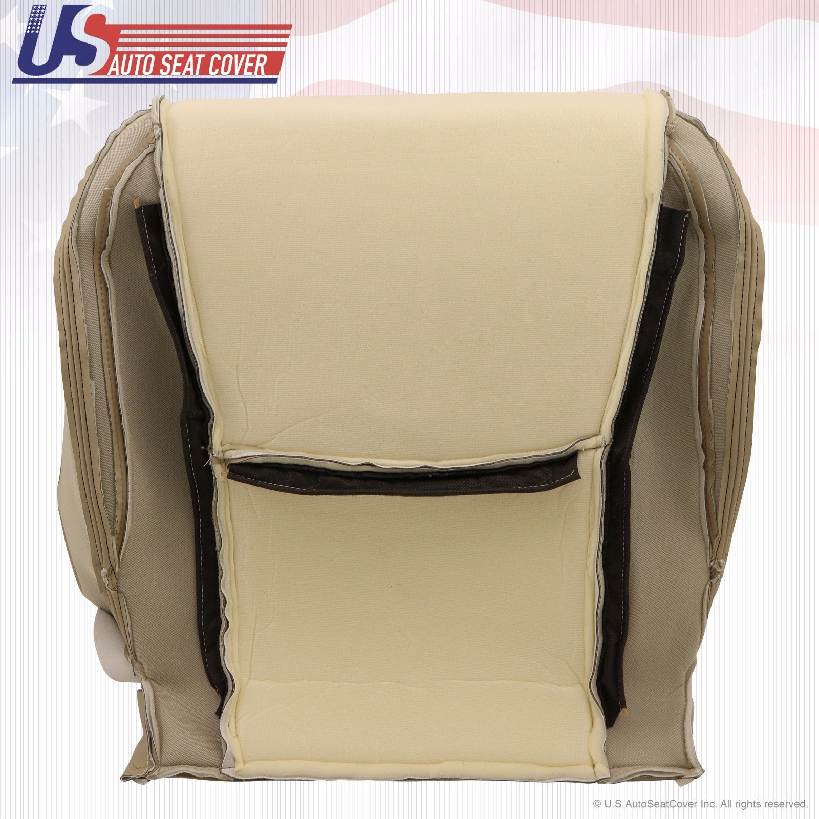 Driver Bottom & Upper Top Lean Back Leather Cover TAN Fit 2003-2009 Lexus GX470
