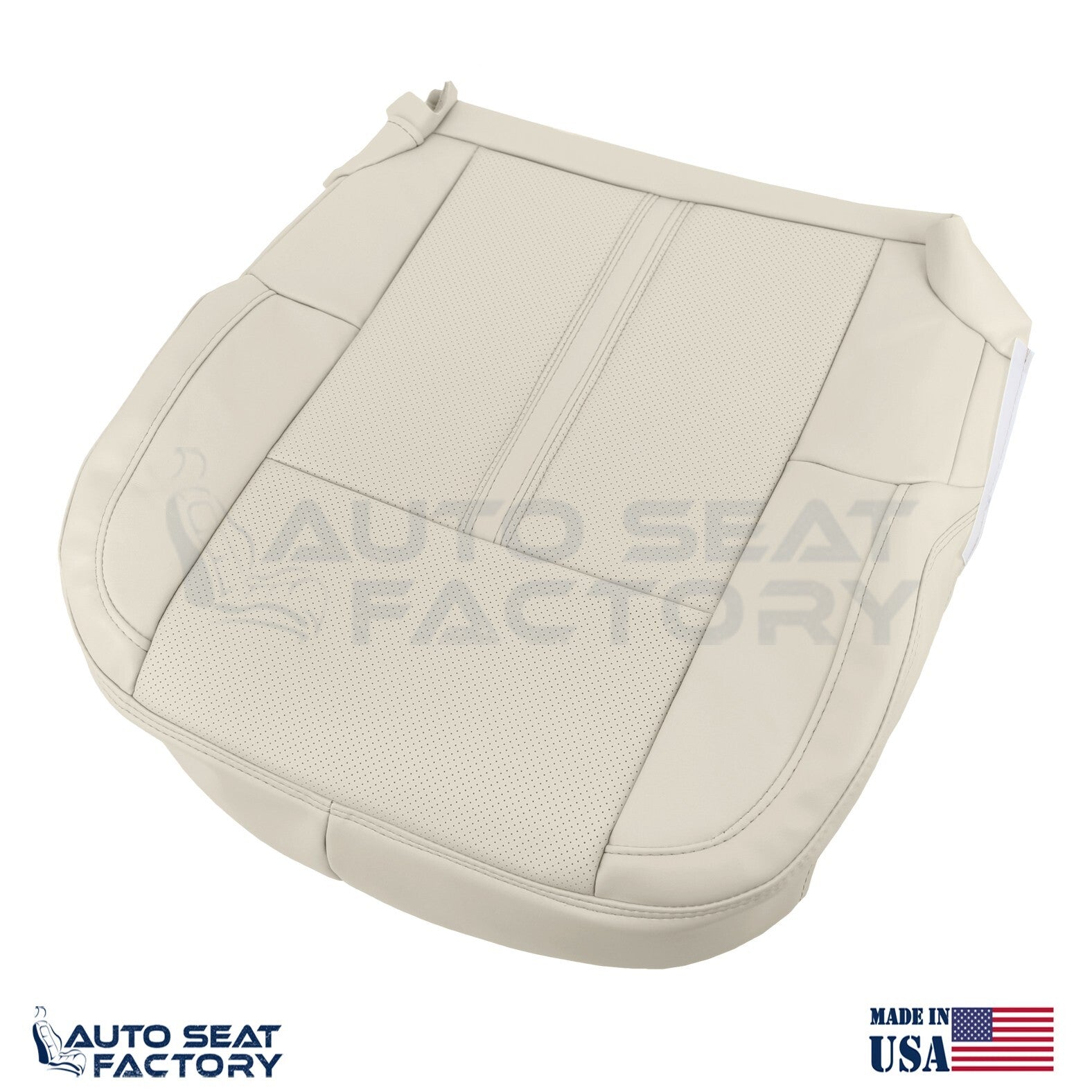Fits 2009 - 2012 Lincoln MKS Driver Cashmere Vinyl Seat Cover, Perforated 2PCS
