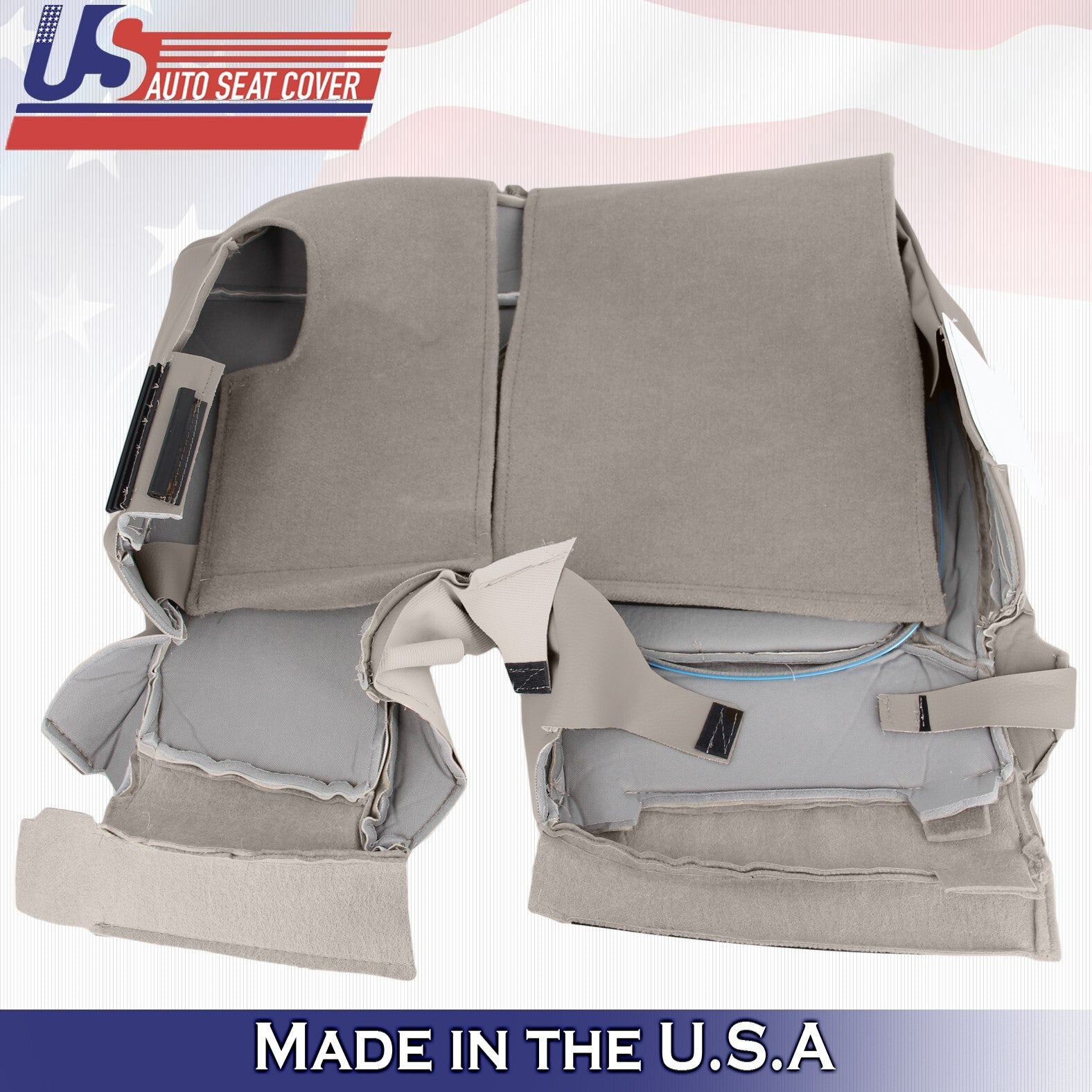 2014 2015 For Ford Explorer 2nd Row Driver Bottom Perforated Leather Cover Gray