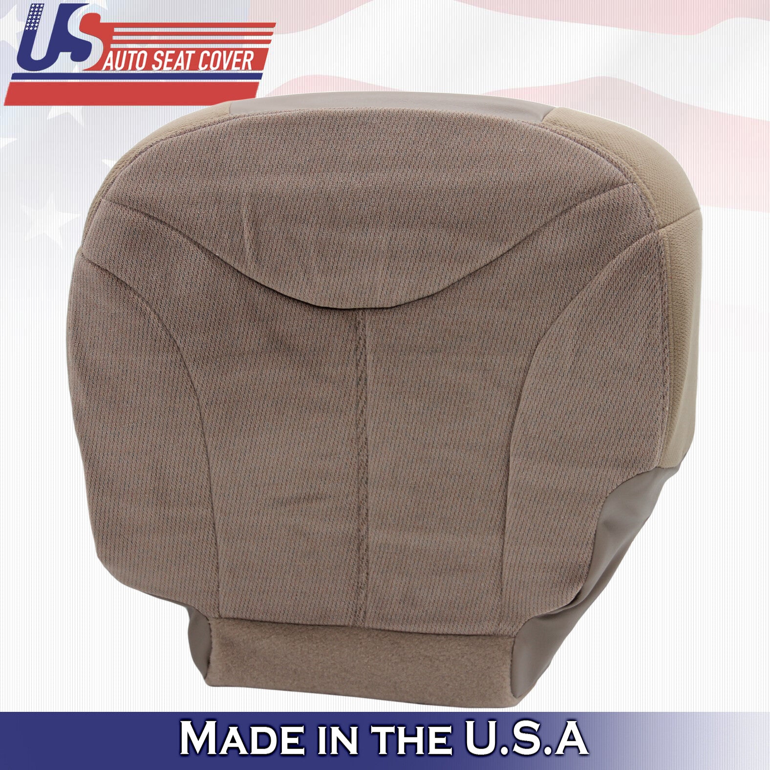 1999 For GMC Sierra 1500 2500 3500 SLT SLE Driver Bottom Cloth Seat Cover Tan